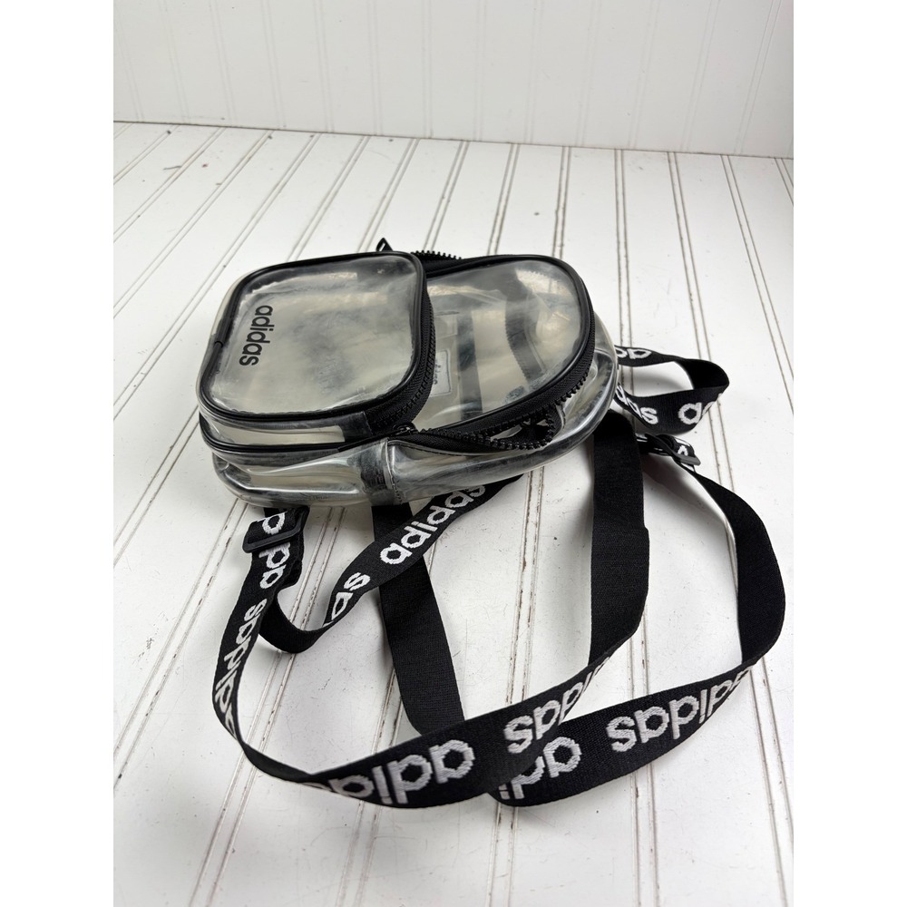 Adidas Original Transparent Clear Mini Festival Concert Backpack Bag Unisex - Picture 4 of 9